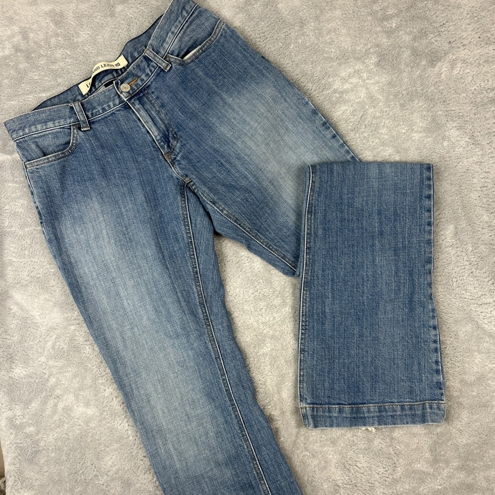 Vtg Gap Women's Long and Lean Jeans 28x34 4L Blue Classic Mid Rise Flare Y2K